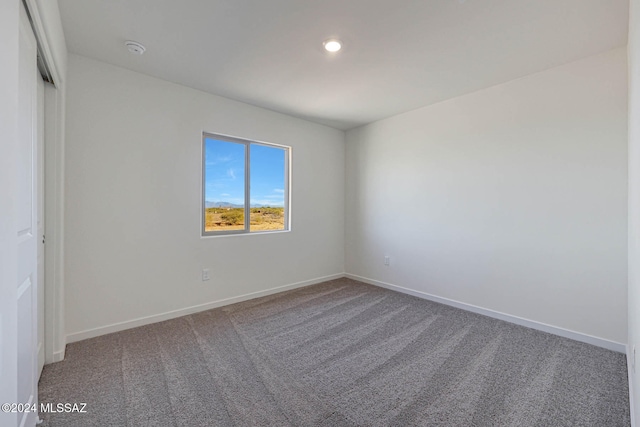 view of carpeted empty room