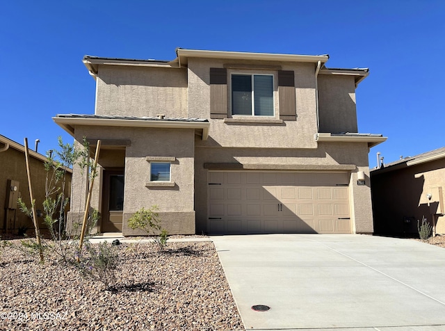 view of front of house featuring a garage