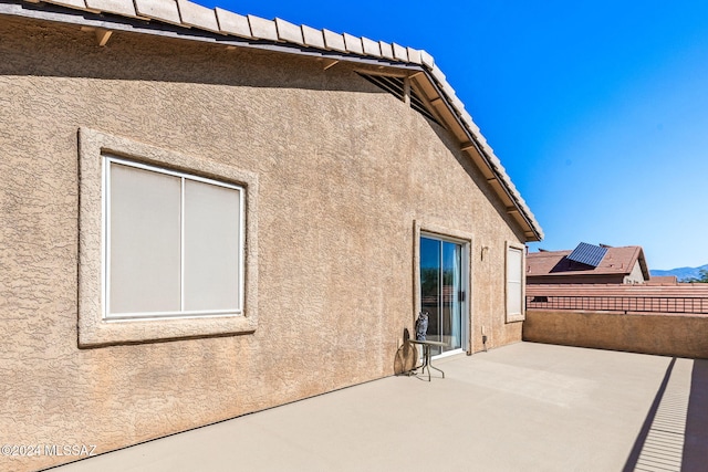 rear view of house with a patio area