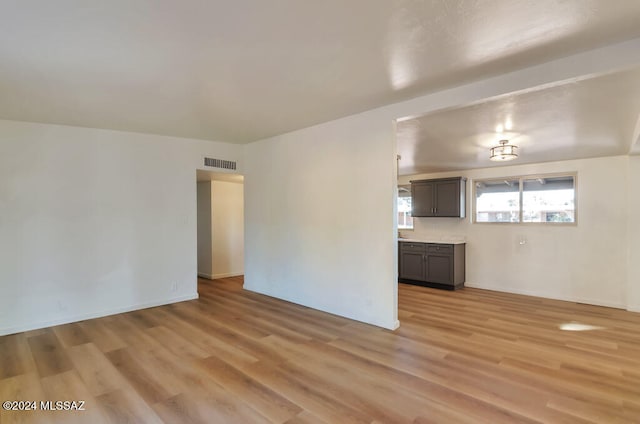 interior space featuring light wood-type flooring