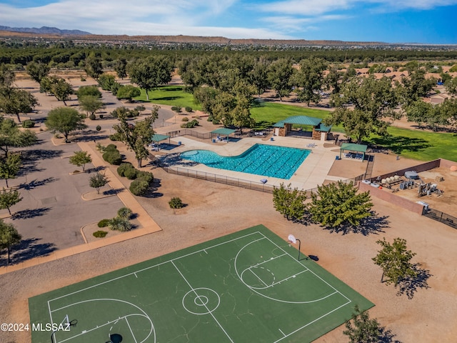 birds eye view of property