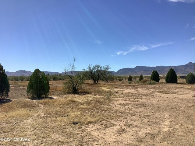 view of mountain feature featuring a rural view