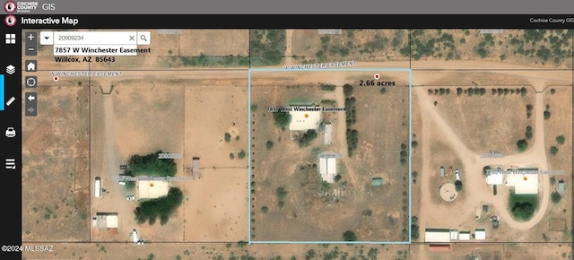 7857 W Winchester Easement, Willcox, AZ 85643 - map location