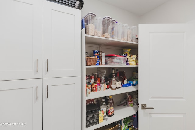 view of pantry