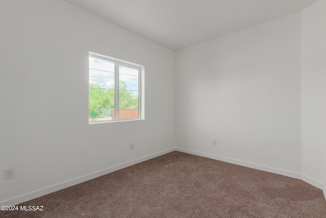 spare room with carpet floors