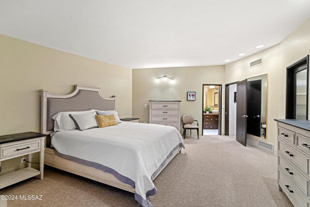 4750 N Calle Desecada, Tucson, AZ 85718 - bedroom with light carpet and recessed lighting