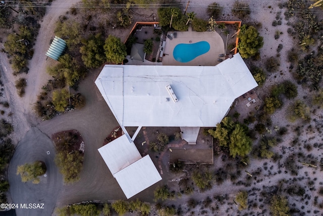 4750 N Calle Desecada, Tucson, AZ 85718 - drone / aerial view of a pool