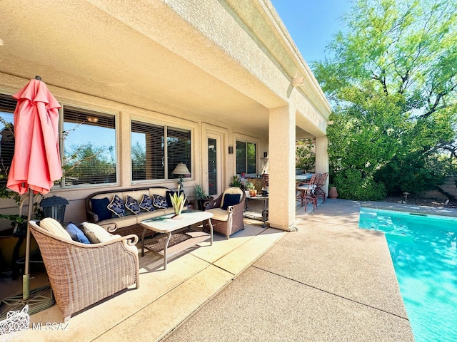 view of patio / terrace with outdoor lounge area