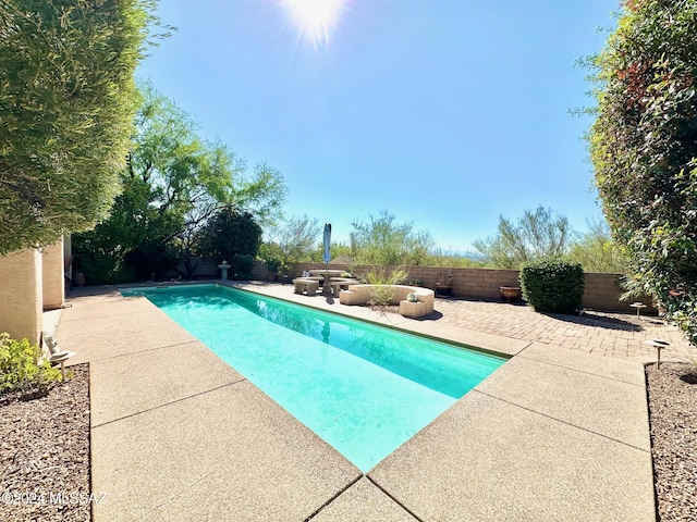 view of pool with a patio