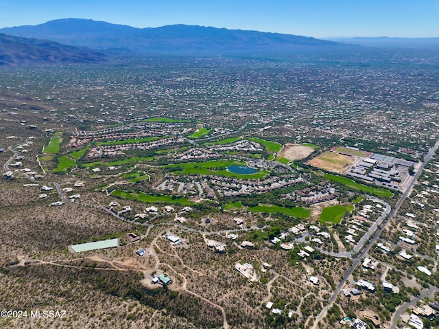 bird's eye view featuring a mountain view