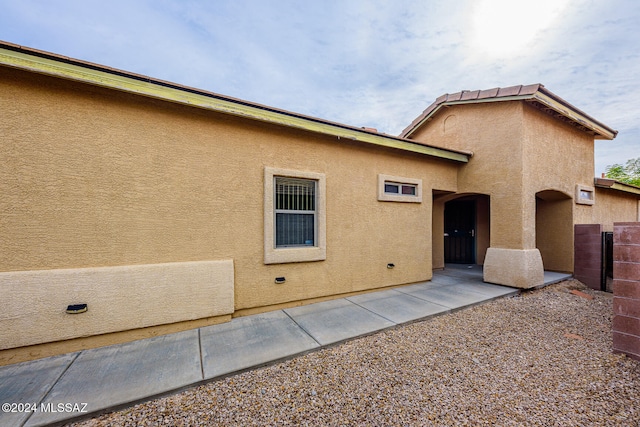 view of rear view of property