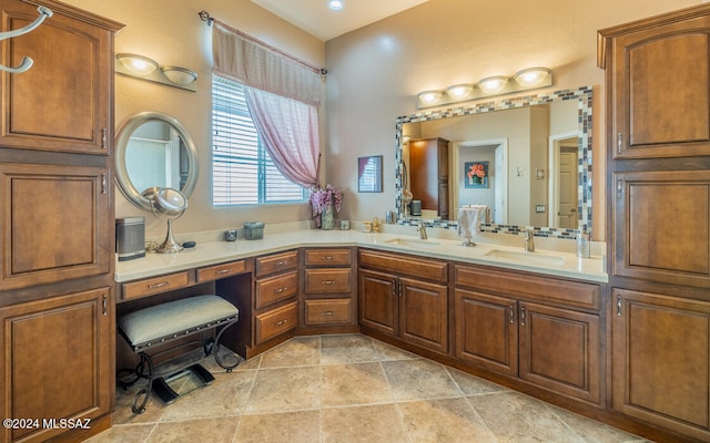 bathroom with vanity