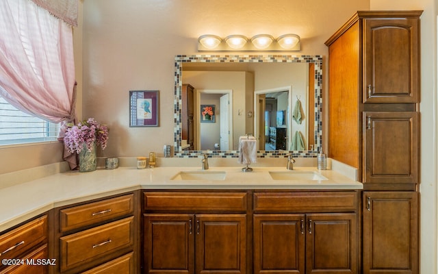 bathroom featuring vanity