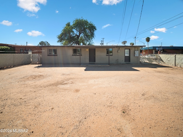 view of back of property