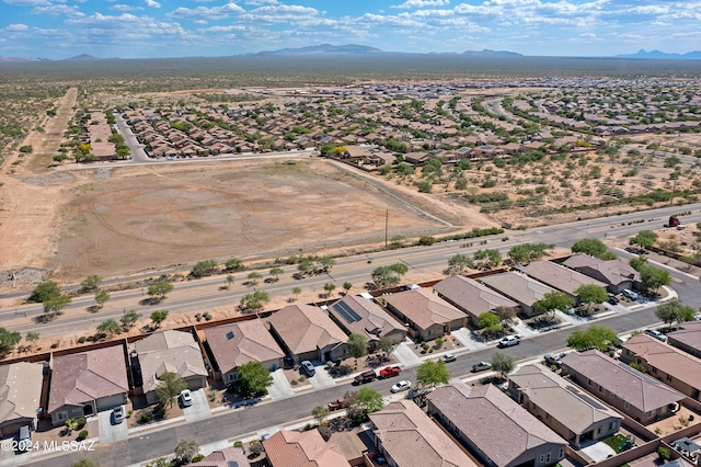 bird's eye view featuring a mountain view