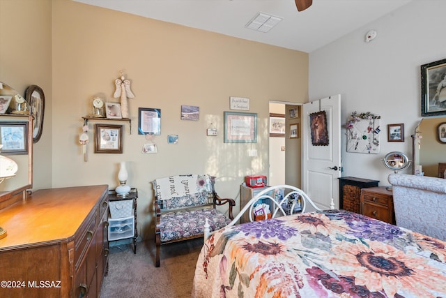 19931 S Sterling Ave, Mammoth, AZ 85618 - carpeted bedroom featuring ceiling fan