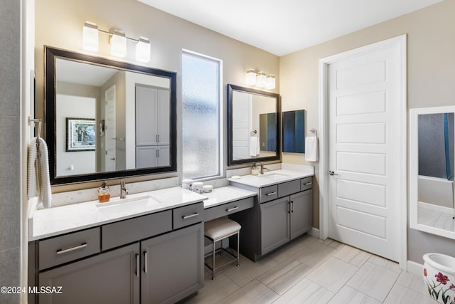 bathroom featuring vanity