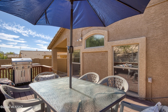 view of patio / terrace with grilling area