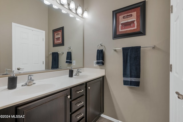 bathroom featuring vanity