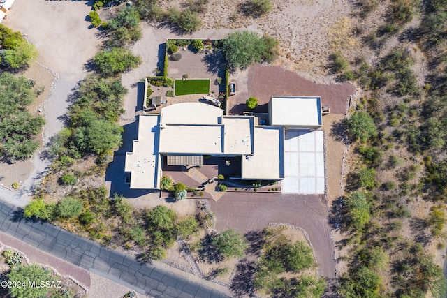 2321 Circulo De Anza, Tubac, AZ 85646 - aerial view of property and surrounding area with a desert landscape