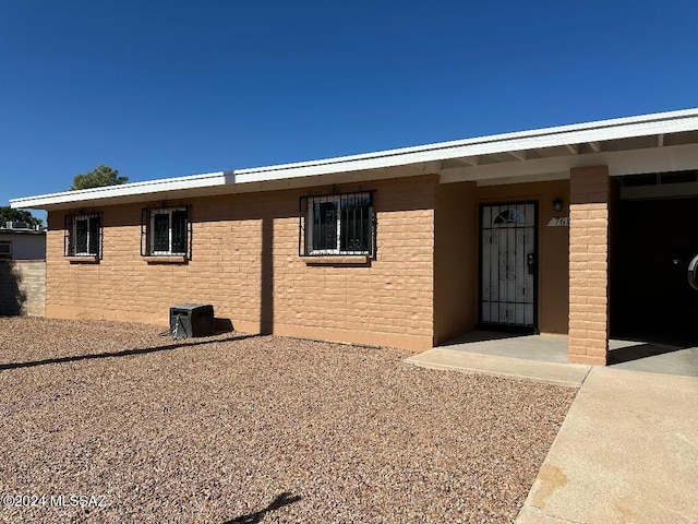 view of rear view of property