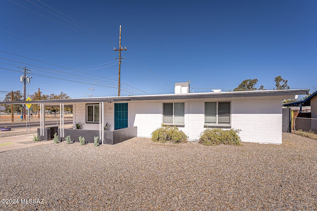 view of ranch-style house