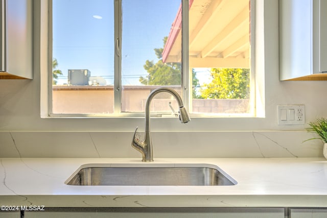 interior details with sink