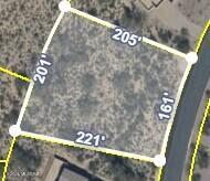 12231 N Durham Wash Dr, Marana, AZ 85658 - map / location with property parcel outlined