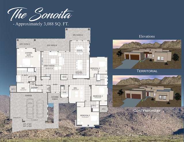 12231 N Durham Wash Dr, Marana, AZ 85658 - room layout