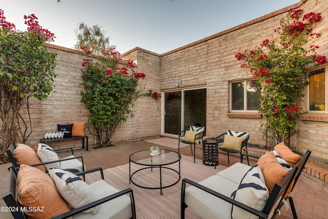 view of patio / terrace featuring outdoor lounge area