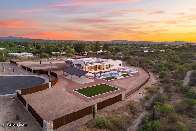 birds eye view of property