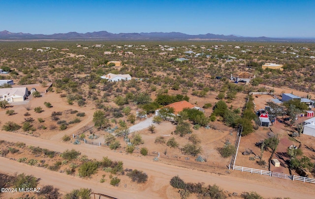 bird's eye view featuring a mountain view