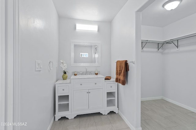 bathroom featuring vanity