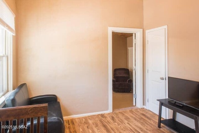 2112 E 18th St, Tucson, AZ 85719 - living area with light wood-type flooring