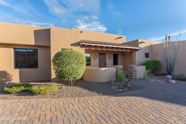 view of pueblo-style house