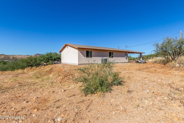 view of back of property