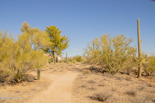 view of road featuring a rural view