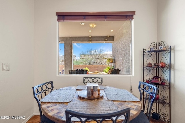 view of dining space