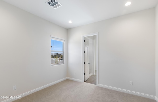 view of carpeted empty room