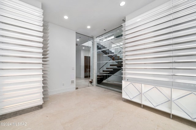 3569 E Secret Canyon Pl, Tucson, AZ 85718 - basement featuring recessed lighting and baseboards