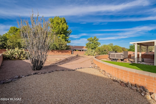 view of yard with a patio