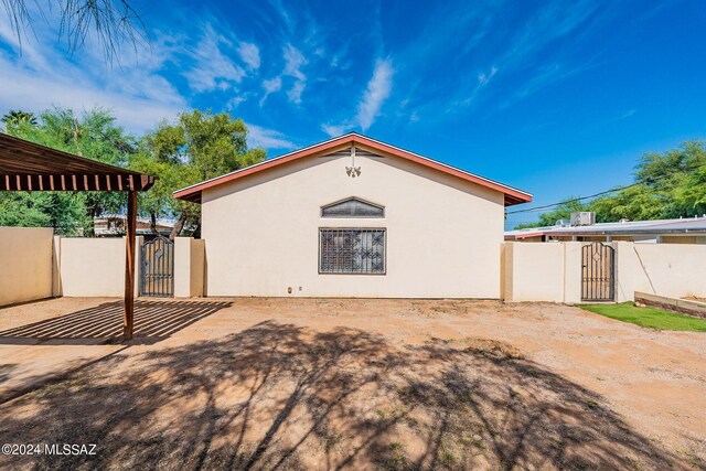 view of back of property