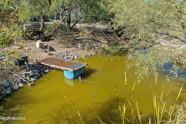 view of dock area