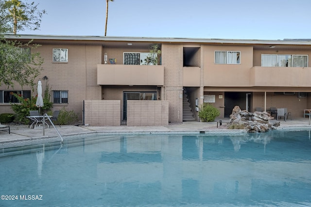 view of pool with a patio