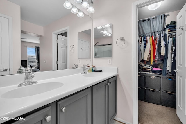 bathroom with vanity