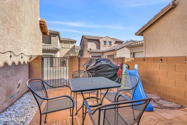 view of patio / terrace with grilling area