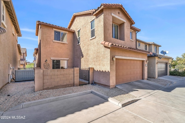 view of front of home featuring a garage