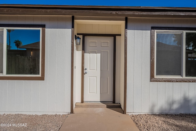 view of entrance to property