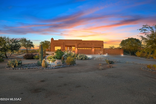 view of adobe home