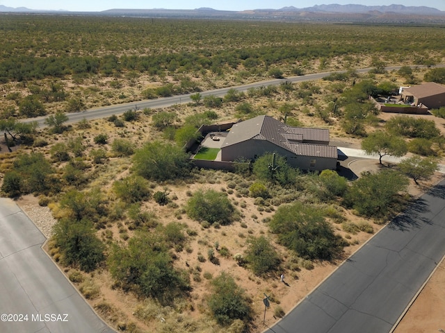 aerial view featuring a mountain view